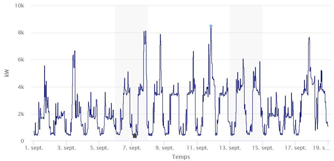 Courbe de charge ALTSIS